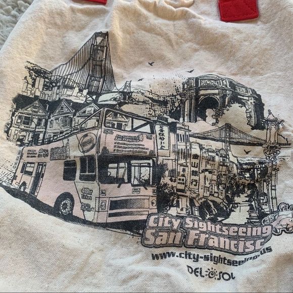 Vintage Handbags - Vintage San Francisco California reusable bag